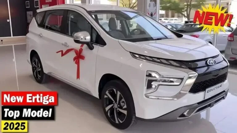 Maruti Suzuki Ertiga 2025 – 46 KM/L Mileage, 7-Seater Smart Hybrid, Sunroof, ADAS, Digital Cockpit, Safety Airbags & Stylish Alloy Wheels at ₹4.55 Lakh!